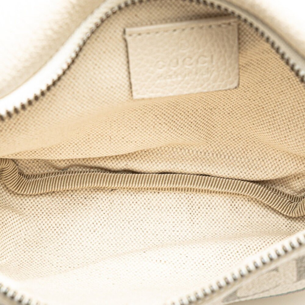 GUCCI White Leather Fanny Pack - Picture 8 of 11
